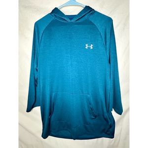 Women’s Under Armour, Pull Over Thin Hoodie, L, Green